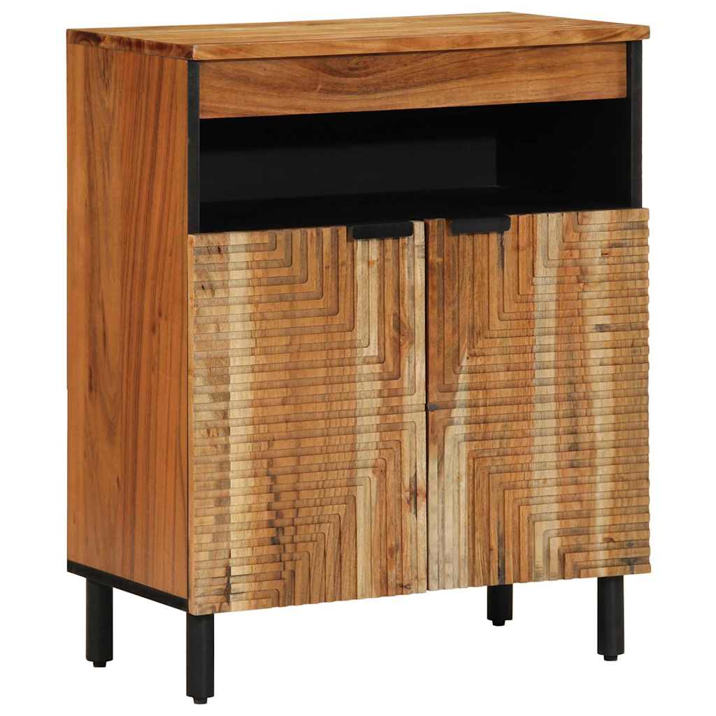 Sideboard med hylde Brun 60 x 33 x 75 cm Massivt mangotræ