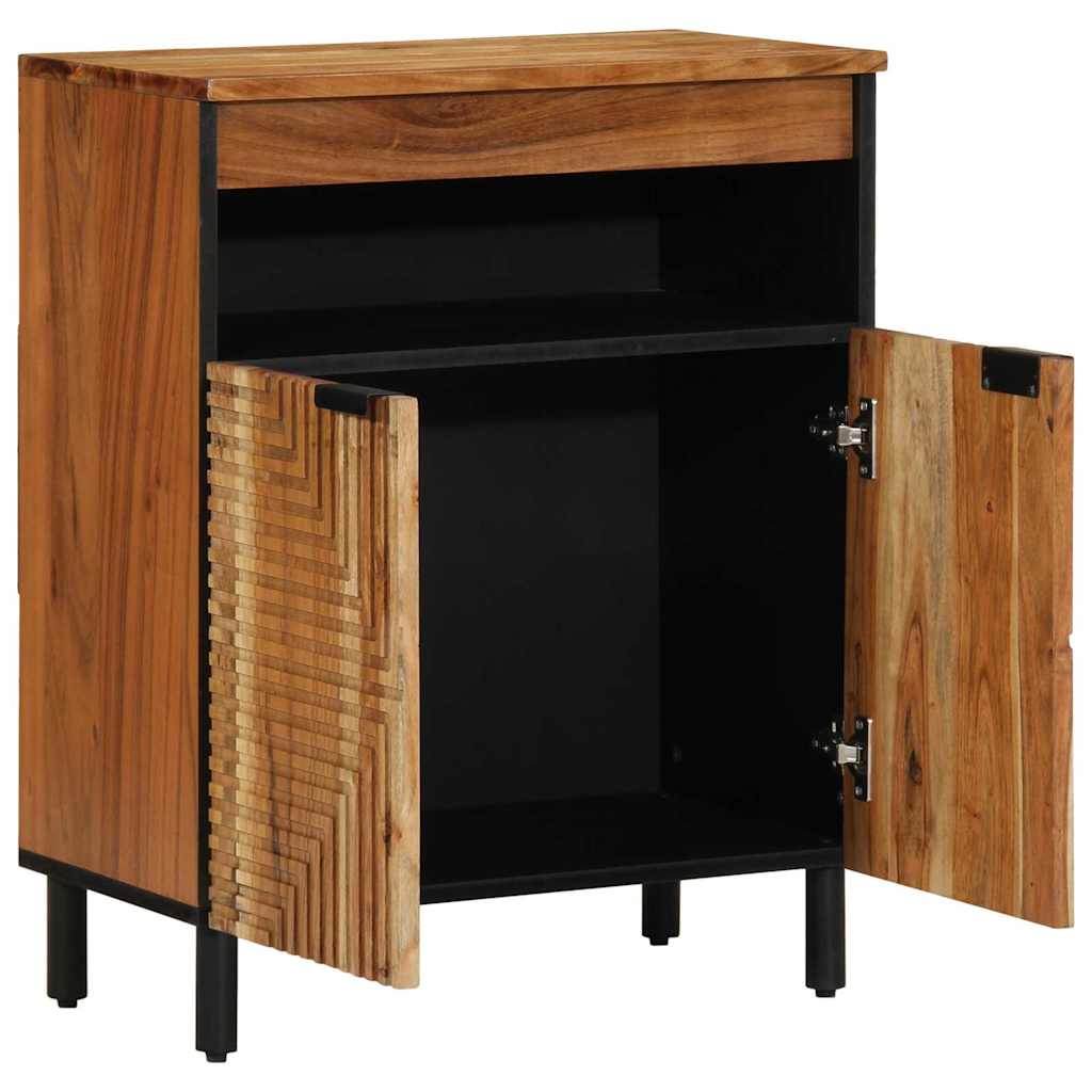 Sideboard med hylde Brun 60 x 33 x 75 cm Massivt mangotræ