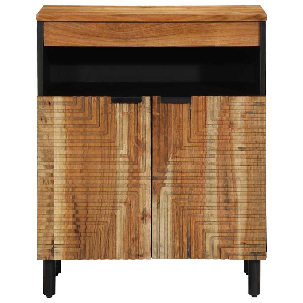 Sideboard med hylde Brun 60 x 33 x 75 cm Massivt mangotræ