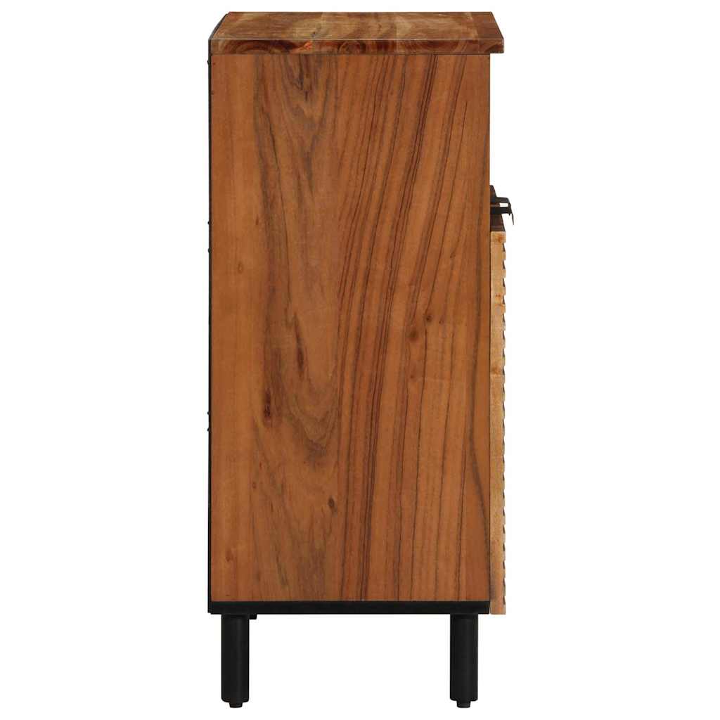 Sideboard med hylde Brun 60 x 33 x 75 cm Massivt mangotræ