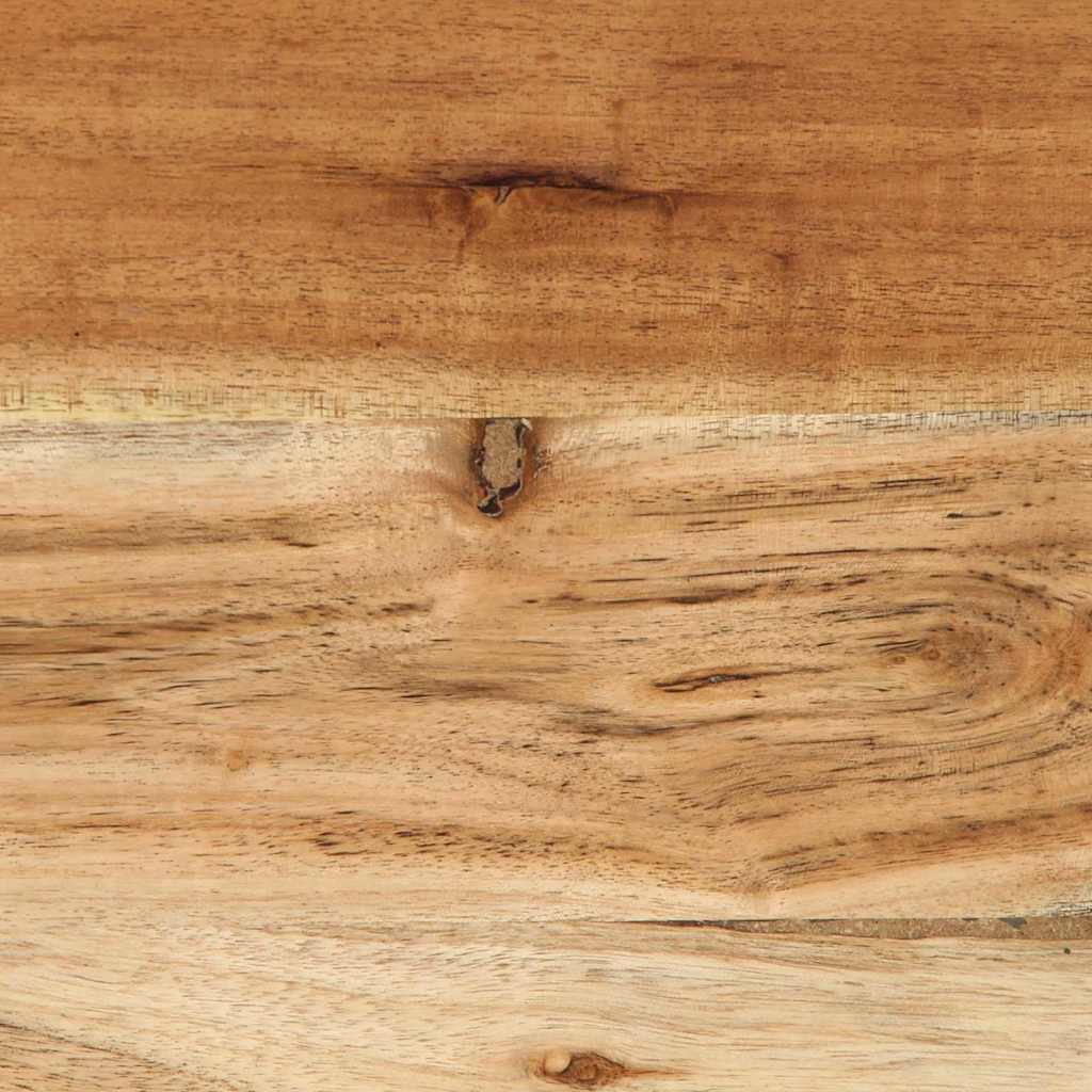 Sideboard med hylde Brun 80 x 33 x 75 cm Massivt mangotræ