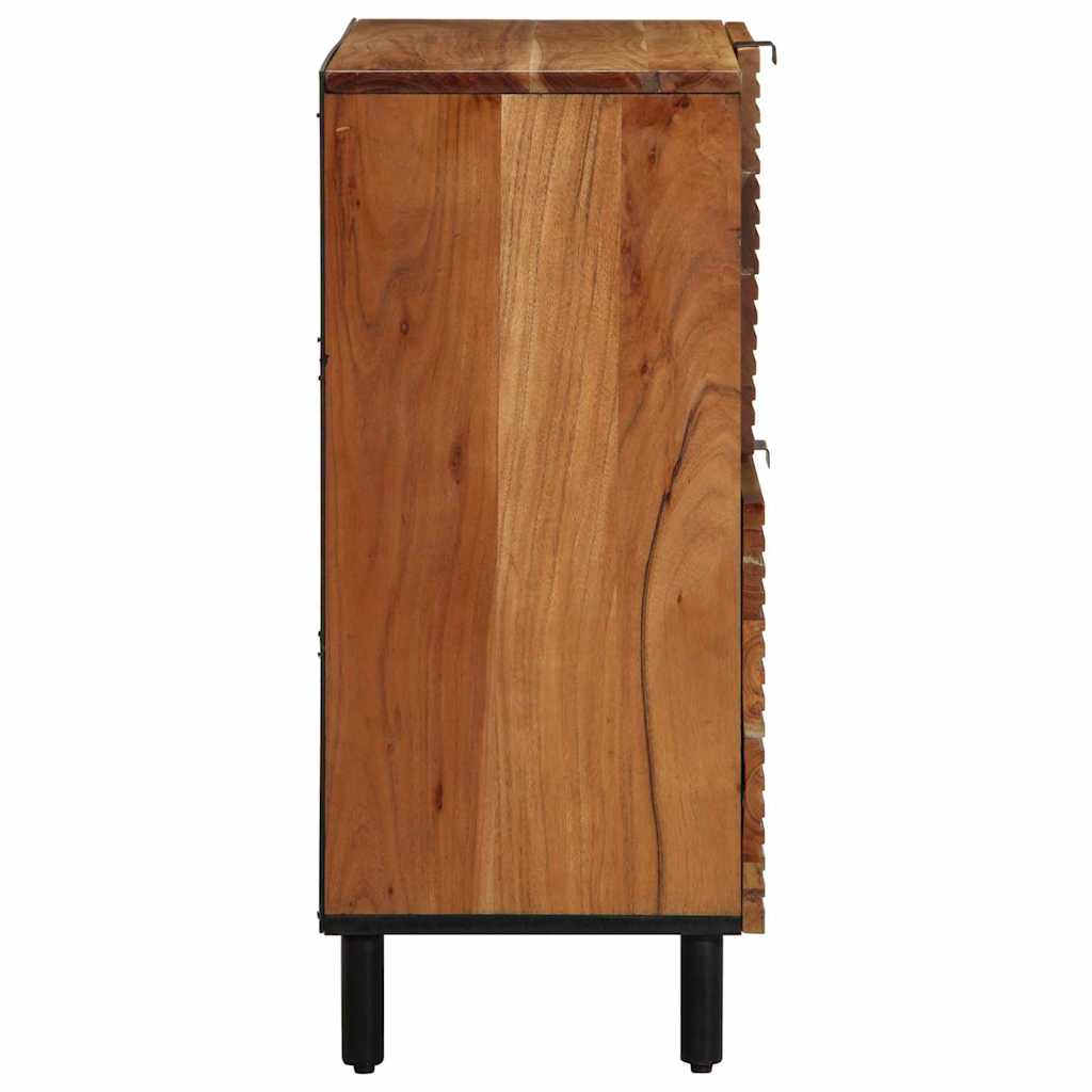 Sideboard med hylde Brun 80 x 33 x 75 cm Massivt mangotræ