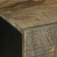 tv-bord 105x33,5x46 cm massivt mangotræ lysegrå