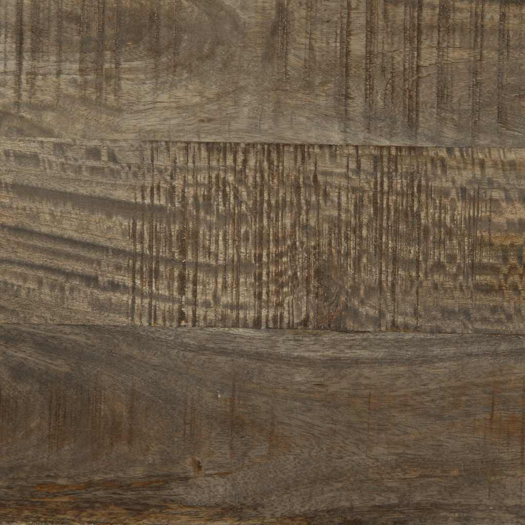 tv-bord 70x33,5x46 cm massivt mangotræ lysegrå