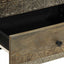 sengebord 50x33x60 cm massivt mangotræ lysegrå