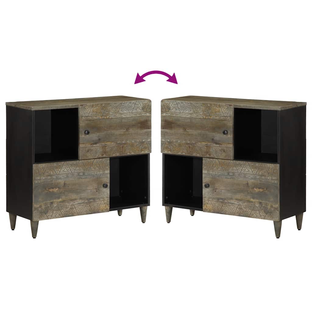 skænk 80x33x75 cm massivt mangotræ