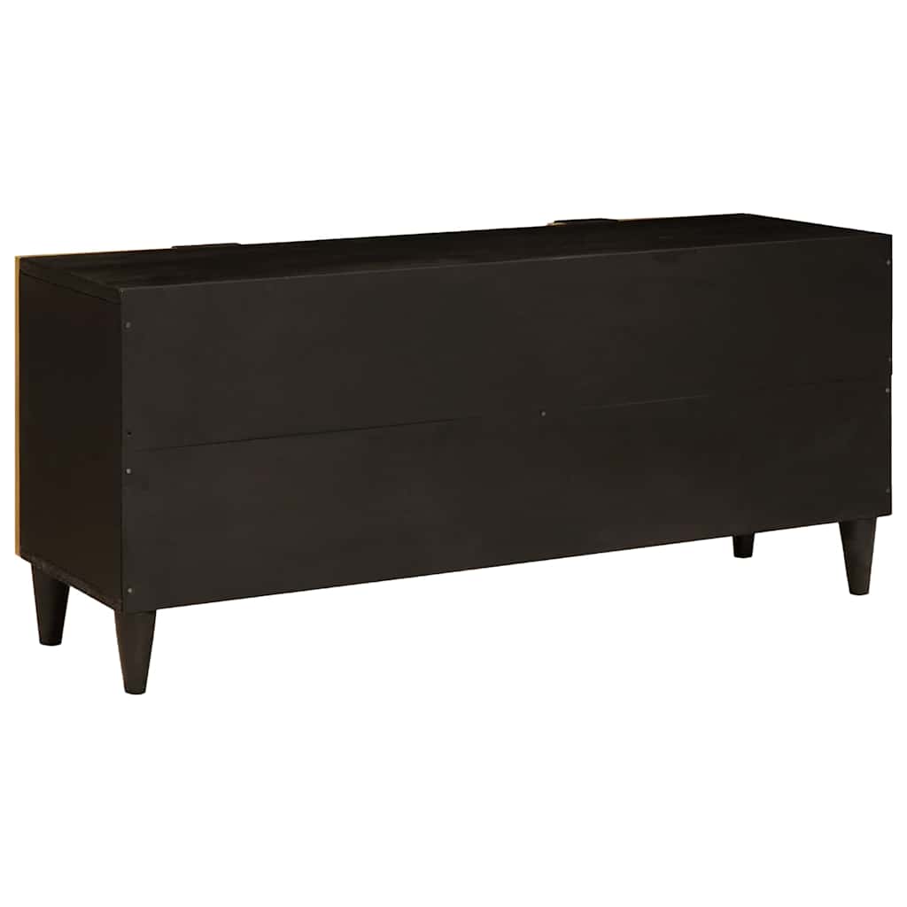 TV-skab Sort og Guld 105 x 33 x 46 cm Konstrueret træ