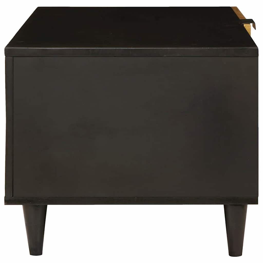 Sofabord Sort og Guld 80 x 50 x 40 cm Konstrueret træ