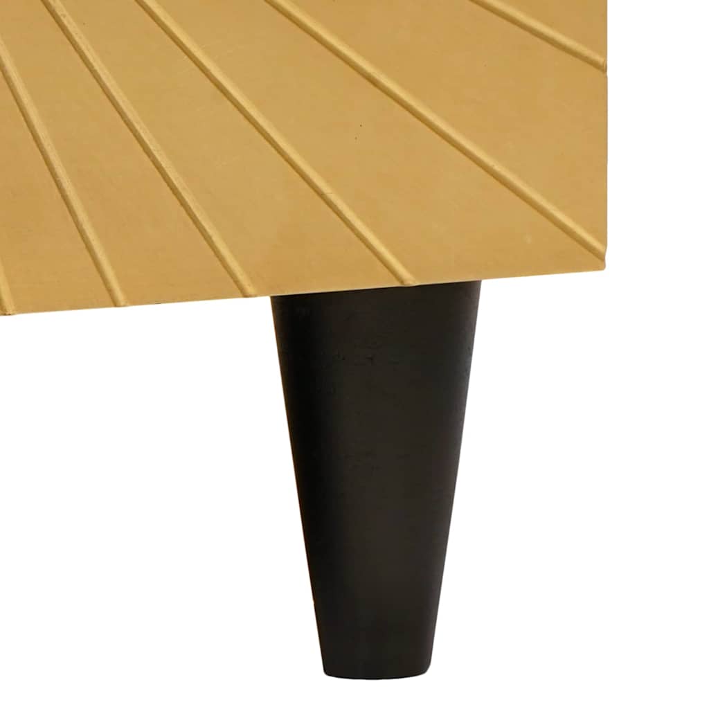 Sofabord Sort og Guld 80 x 50 x 40 cm Konstrueret træ
