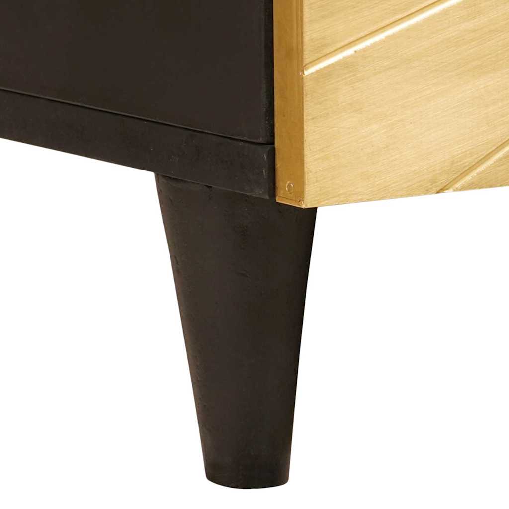 Sofabord Sort og Guld 100 x 54 x 40 cm Konstrueret træ