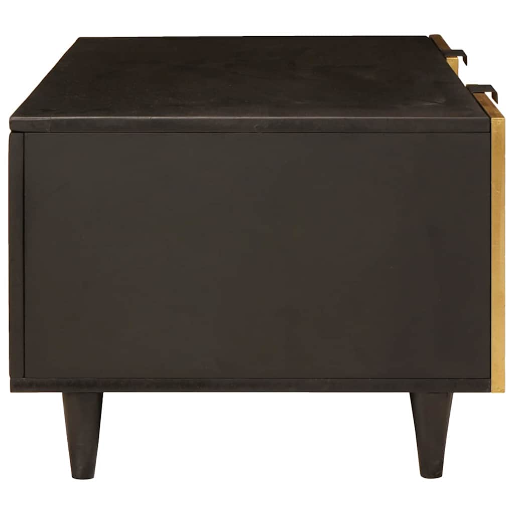 Sofabord Sort og Guld 100 x 54 x 40 cm Konstrueret træ