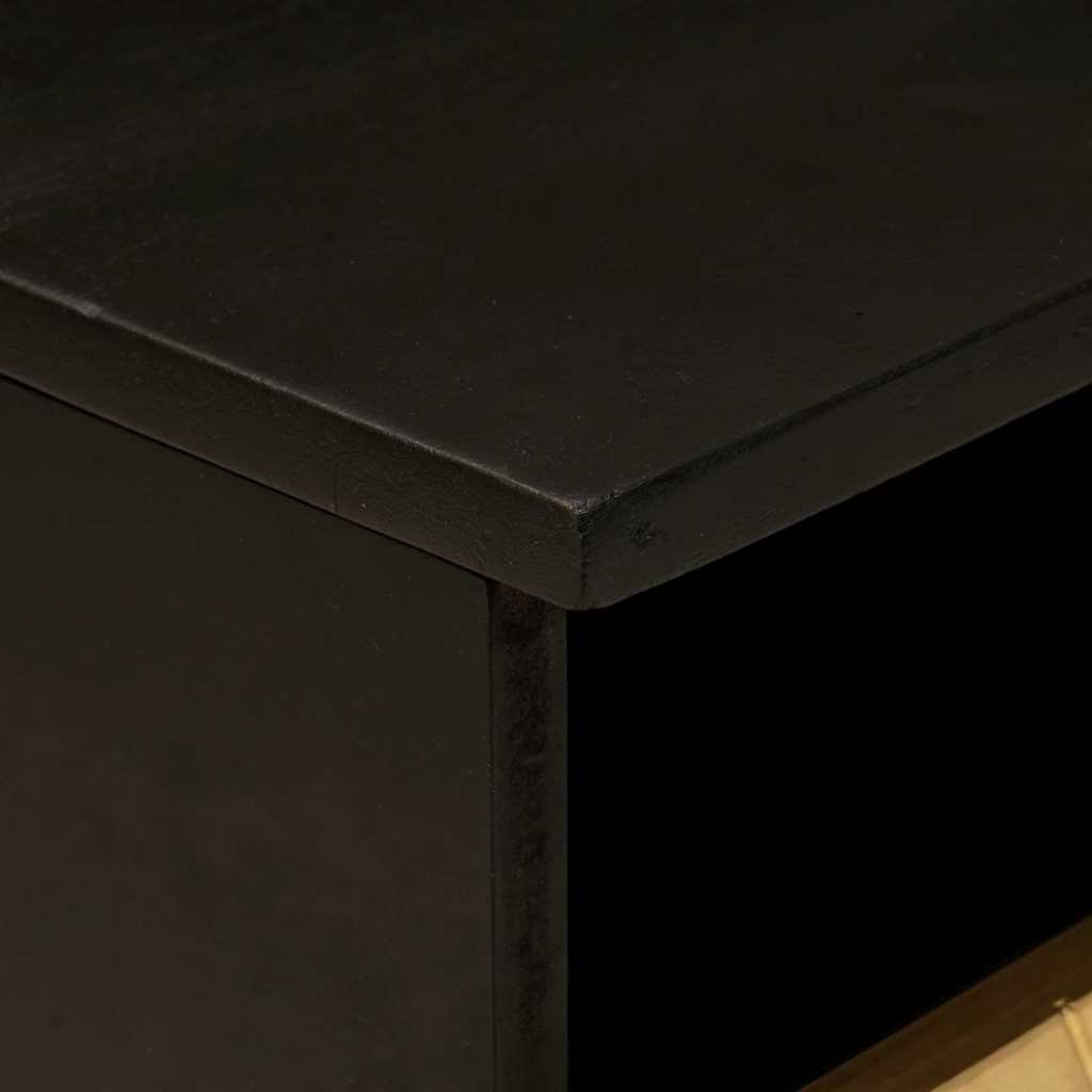 Sofabord Sort og Guld 40 x 33 x 46 cm Konstrueret træ