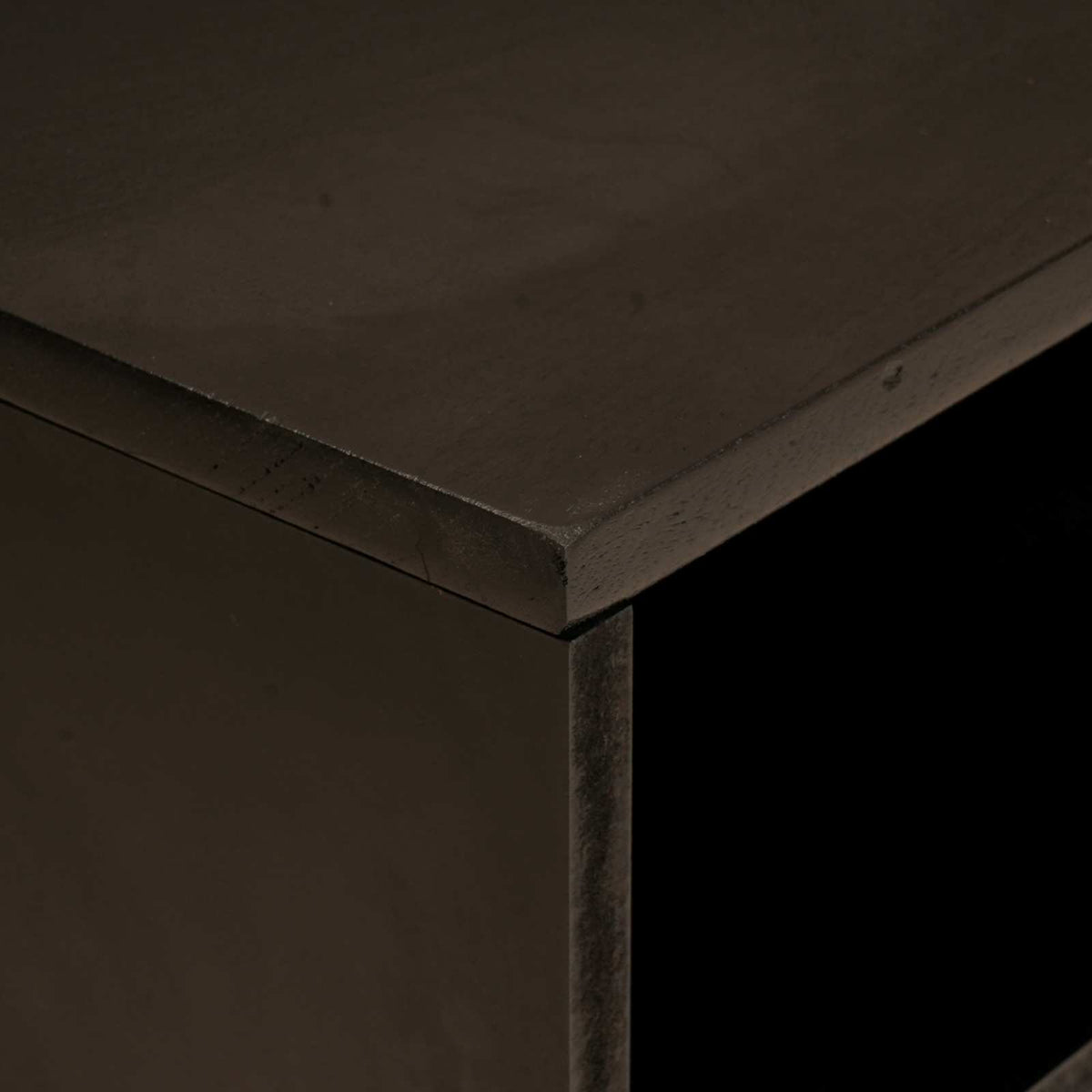 TV-skab Sort og Guld 80 x 33 x 46 cm Konstrueret træ