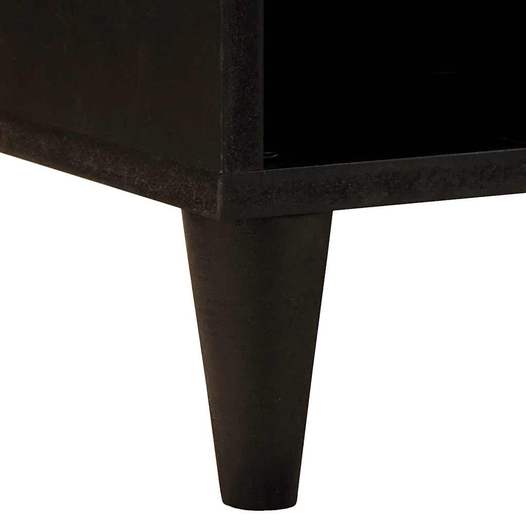TV-skab Sort og Guld 100 x 33 x 46 cm Konstrueret træ