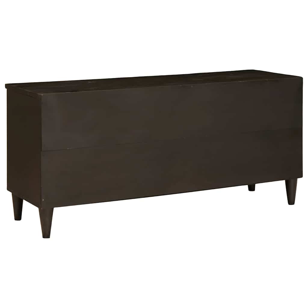TV-skab Sort og Guld 100 x 33 x 46 cm Konstrueret træ