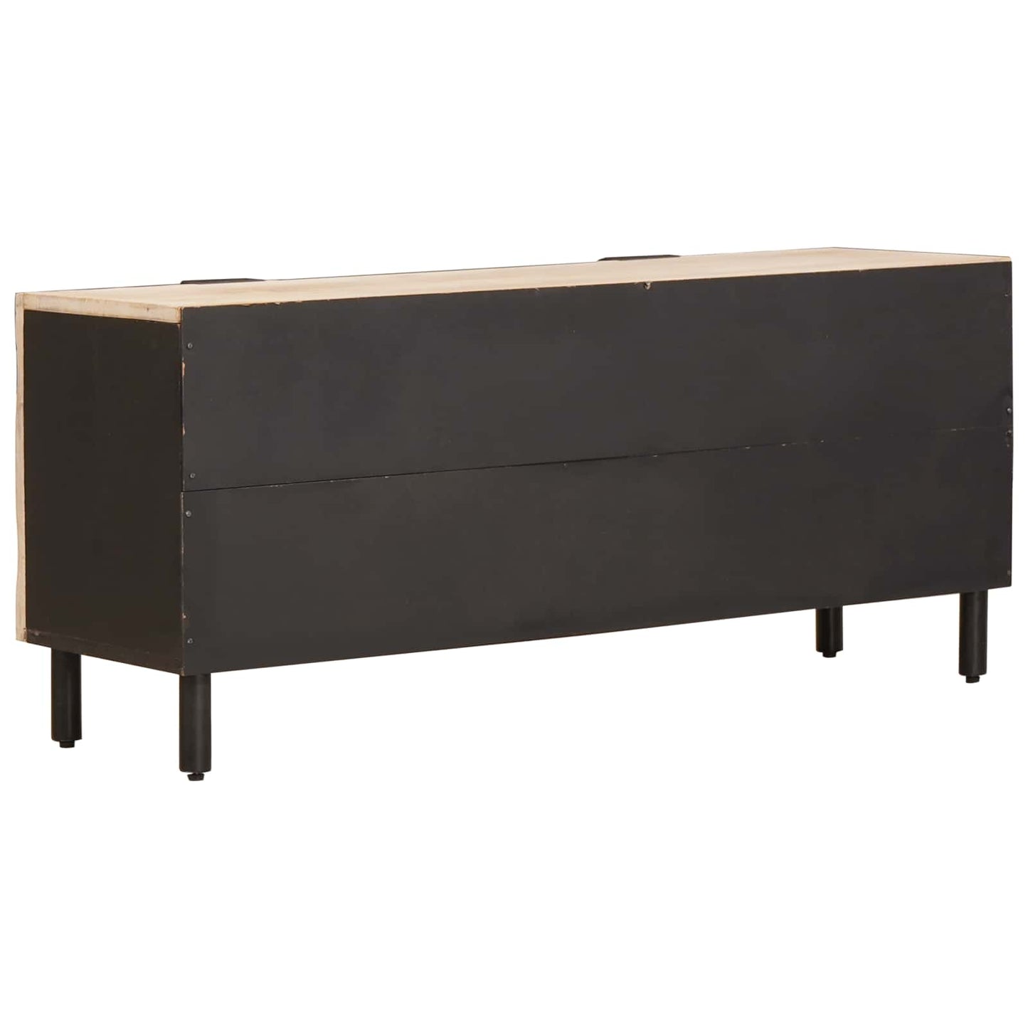 TV-skab Hvid Vask Finish 105 x 33 x 46 cm Massivt mangotræ