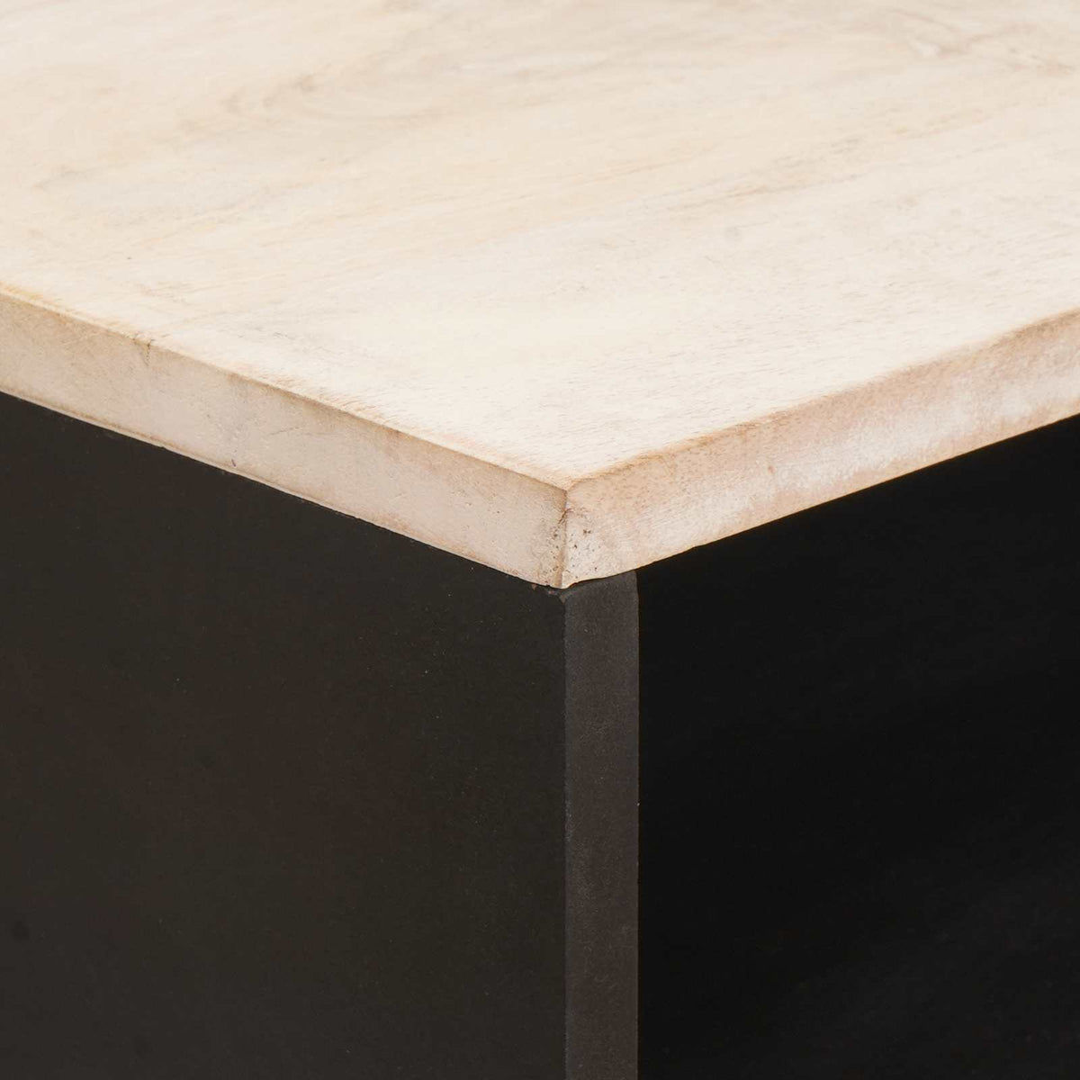 Natskab Hvid 50 x 33 x 62 cm Massivt mangotræ
