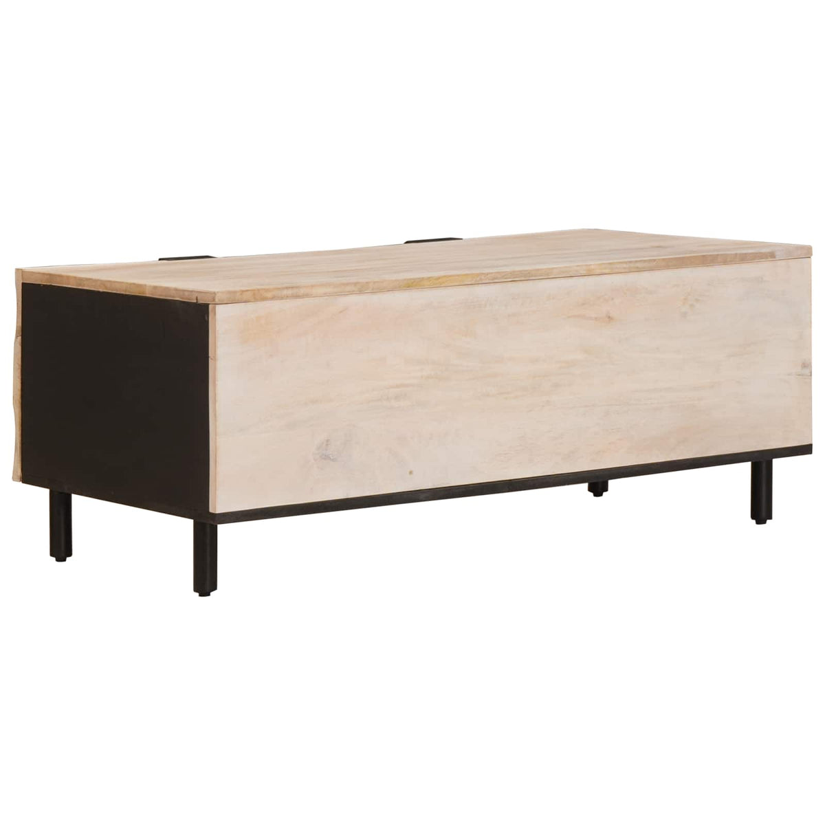 Sofabord Hvid 100 x 54 x 40 cm Massivt mangotræ