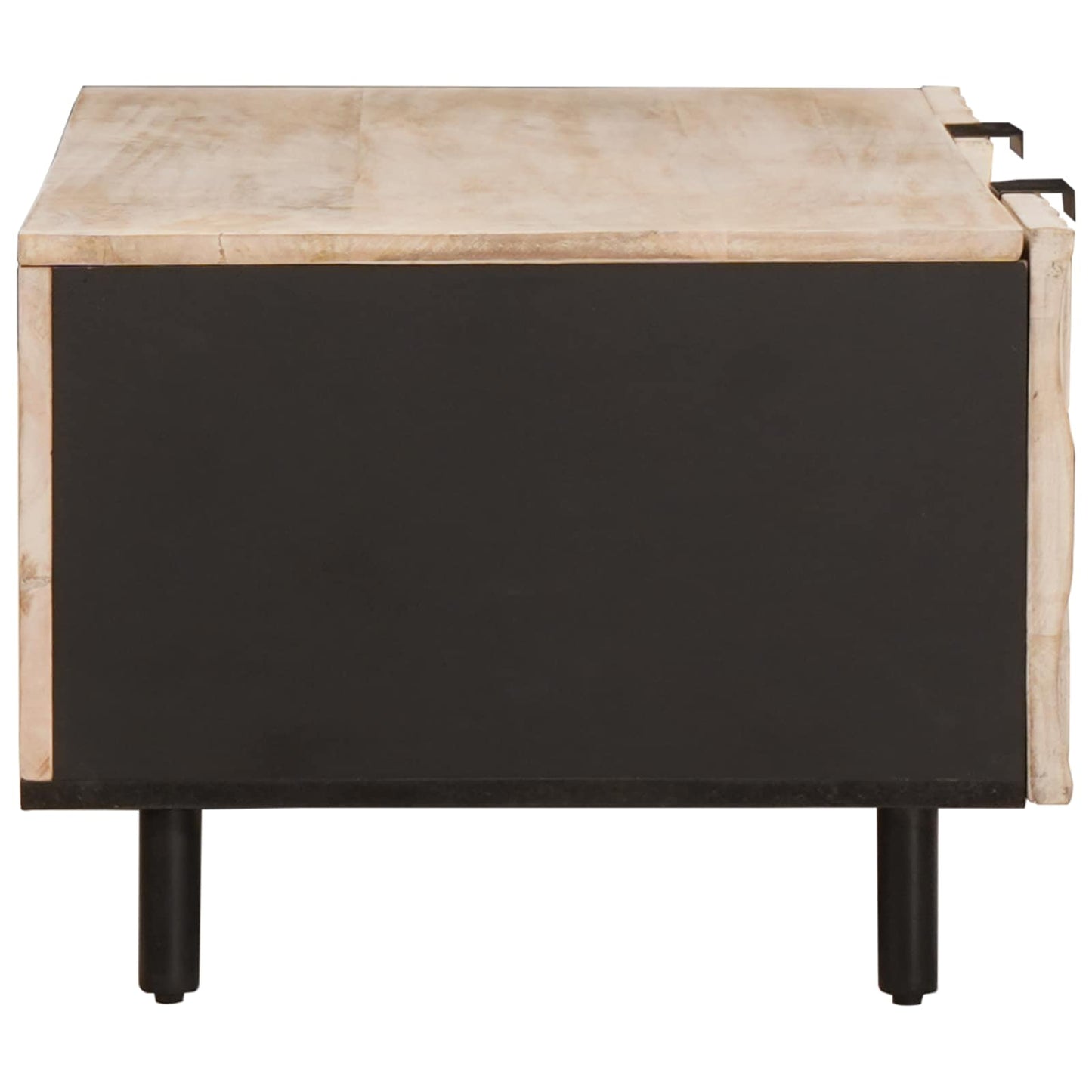 Sofabord Hvid 100 x 54 x 40 cm Massivt mangotræ