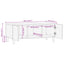 Sofabord Hvid 100 x 54 x 40 cm Massivt mangotræ