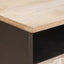 Sofabord med skuffe Hvid 80 x 54 x 40 cm Massivt mangotræ