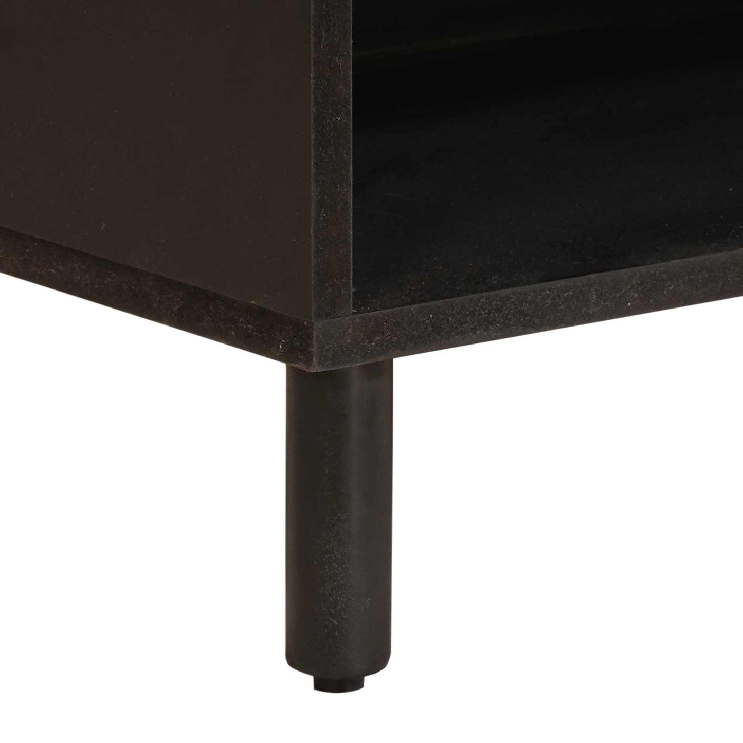 TV-skab Hvid Vask Finish 80 x 33 x 46 cm Massivt mangotræ