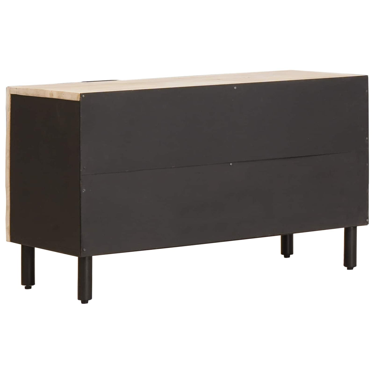 TV-skab Hvid Vask Finish 80 x 33 x 46 cm Massivt mangotræ