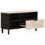 TV-skab Hvid Vask Finish 80 x 33 x 46 cm Massivt mangotræ
