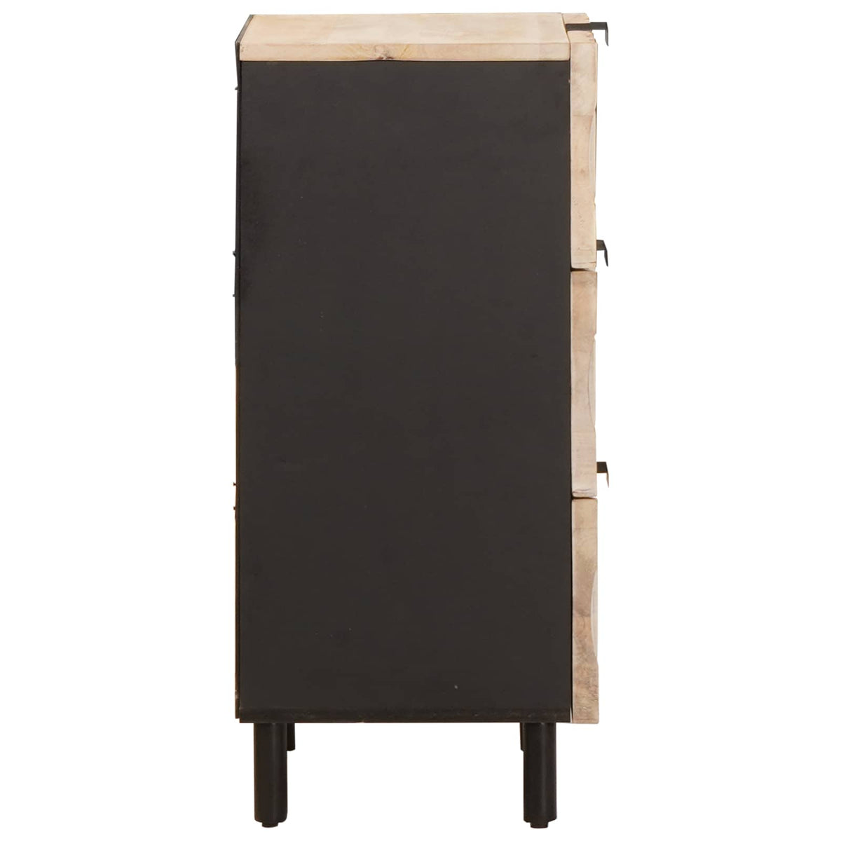 Sideboard Hvid Vask Finish 40 x 33 x 75 cm Massivt mangotræ