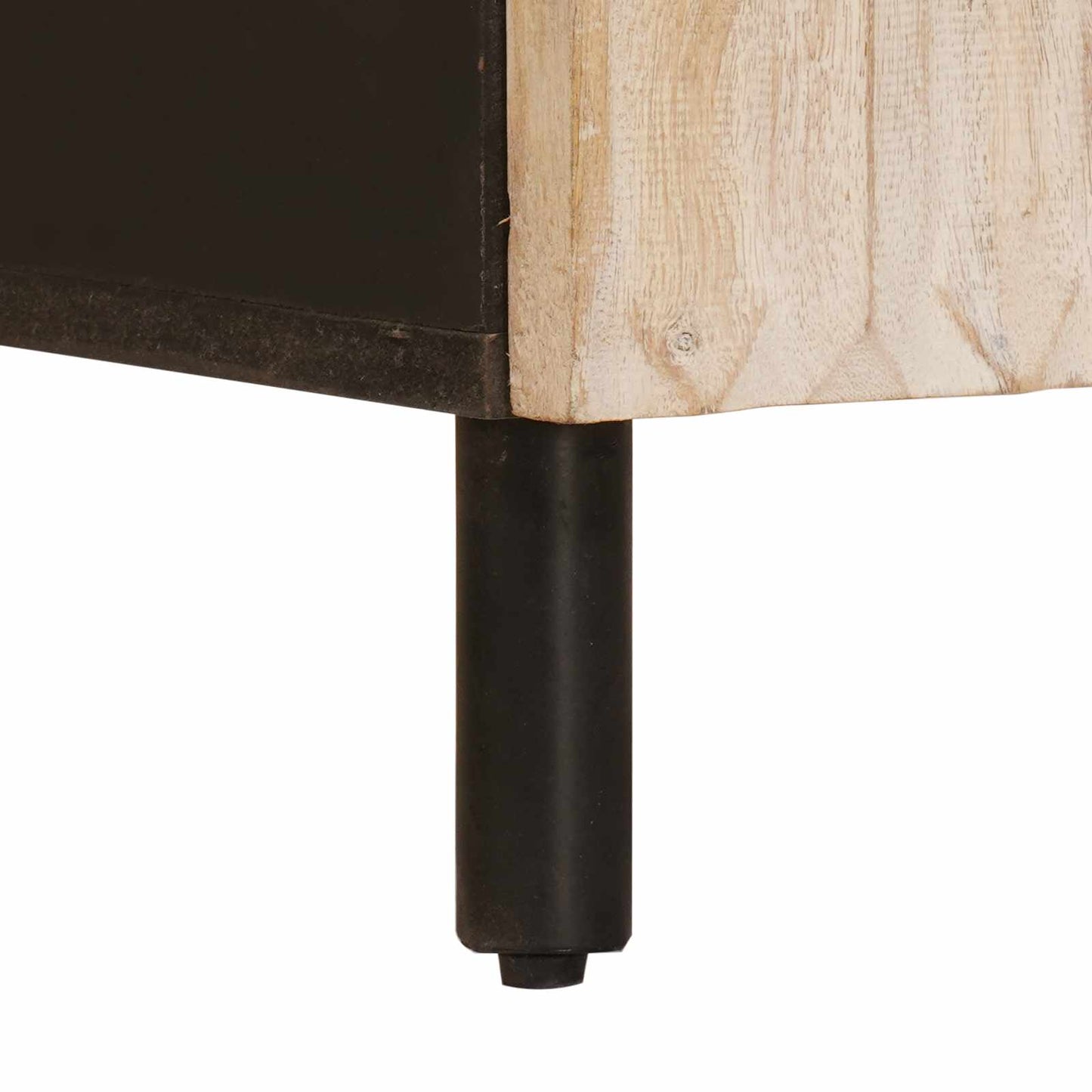 Sideboard Hvid Vask Finish 40 x 33 x 75 cm Massivt mangotræ
