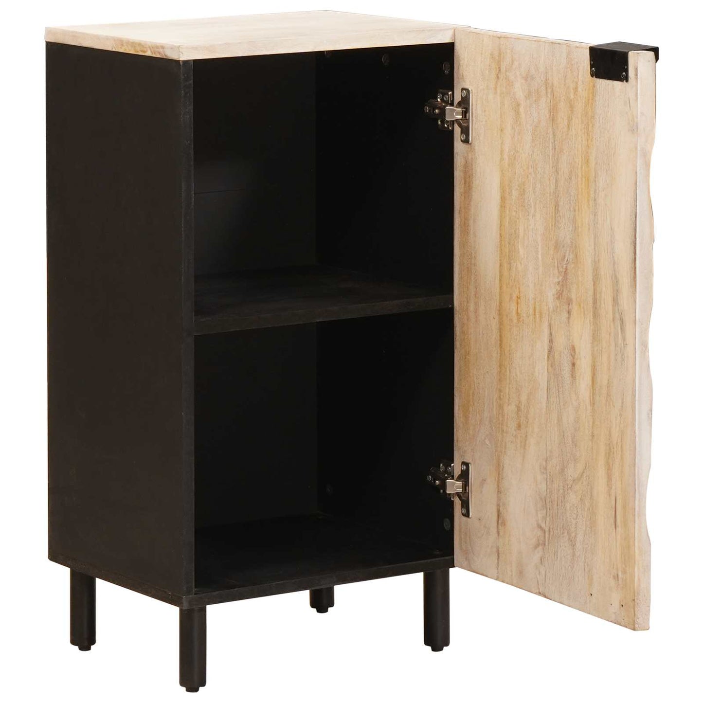 Sideboard Hvid Vask Finish 40 x 33 x 75 cm Massivt mangotræ