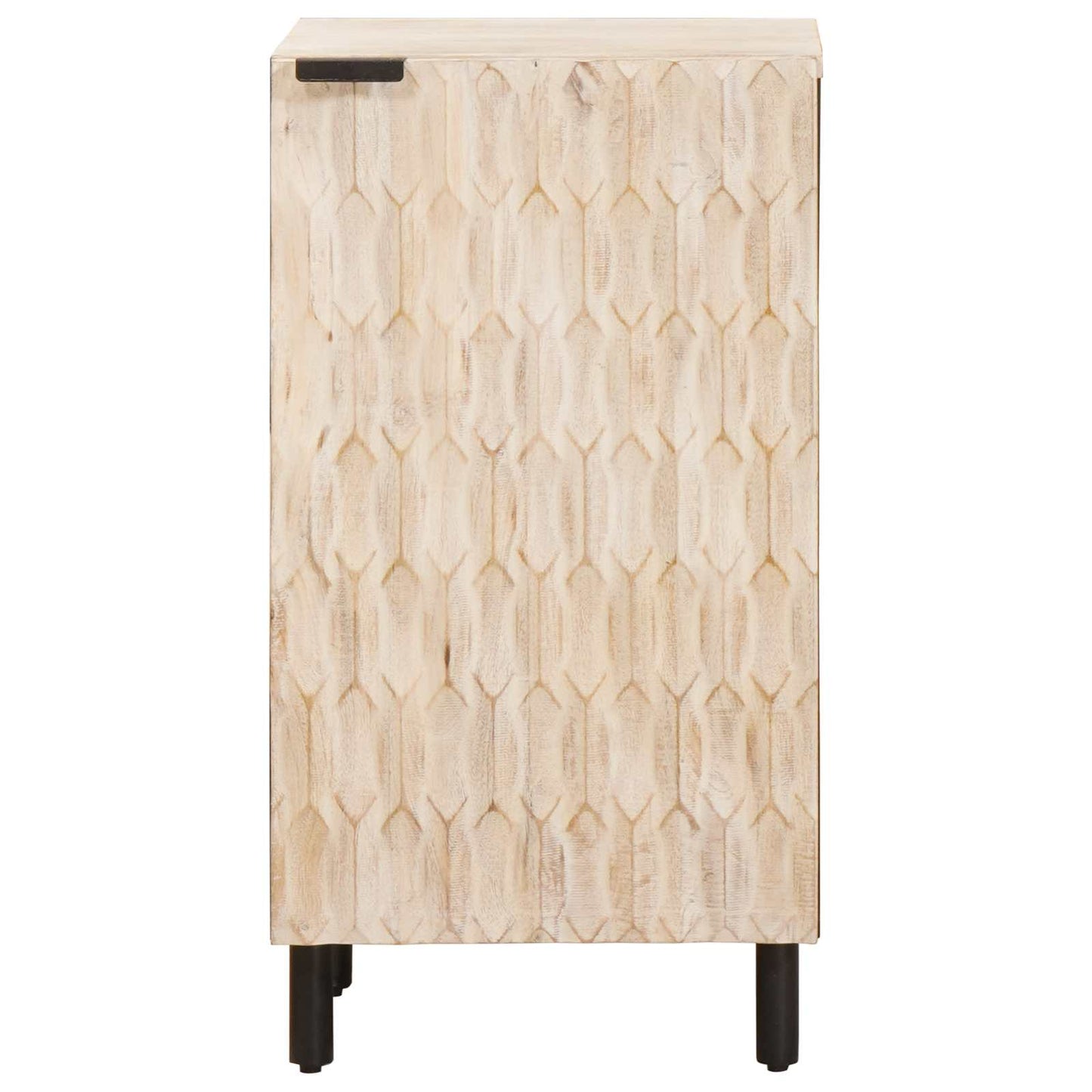 Sideboard Hvid Vask Finish 40 x 33 x 75 cm Massivt mangotræ