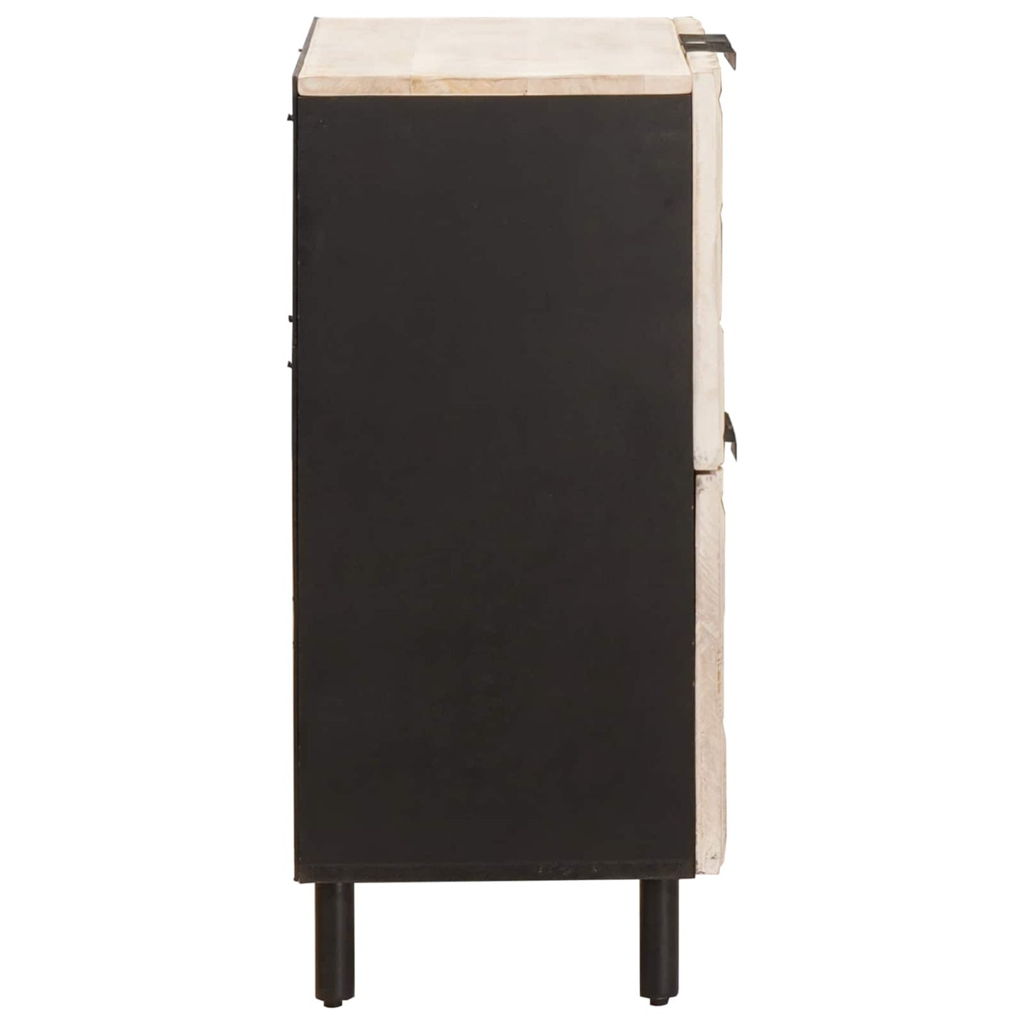 Sideboard Hvid Vask Finish 60 x 33 x 75 cm Massivt mangotræ