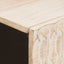 Sideboard Hvid Vask Finish 80 x 33 x 75 cm Massivt mangotræ