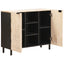 Sideboard Hvid Vask Finish 90 x 33 x 75 cm Massivt mangotræ