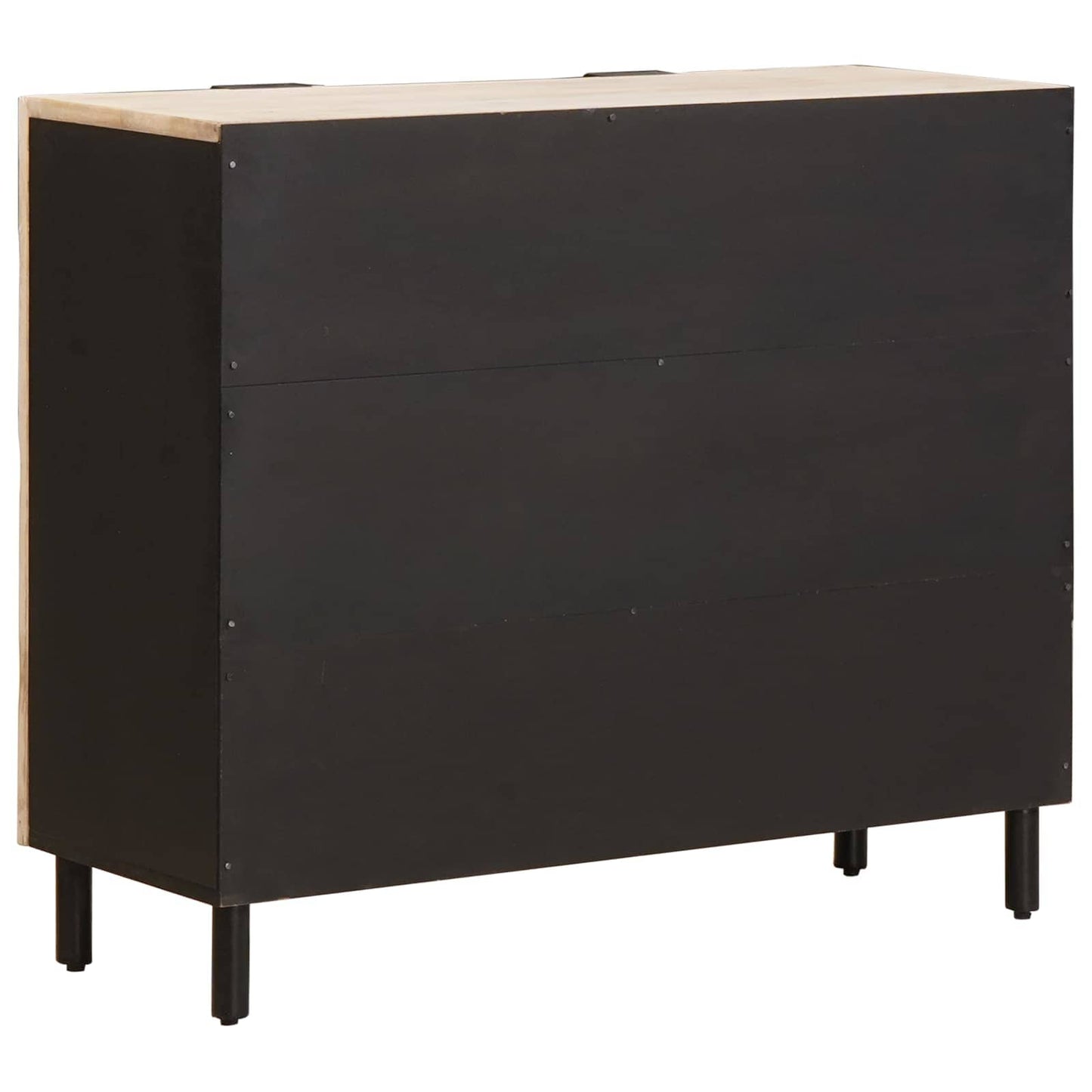 Sideboard Hvid Vask Finish 90 x 33 x 75 cm Massivt mangotræ