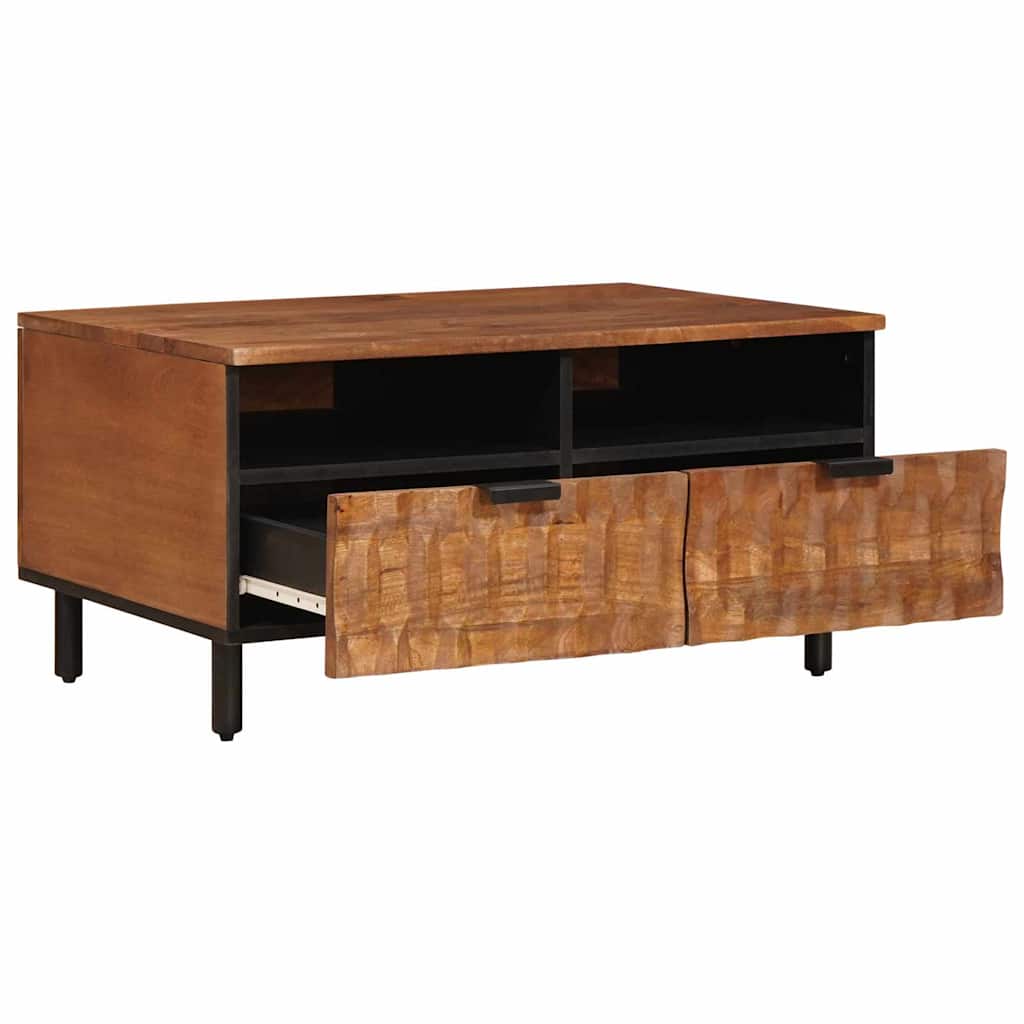 Sofabord med skuffe Brun 80 x 54 x 40 cm Massivt mangotræ