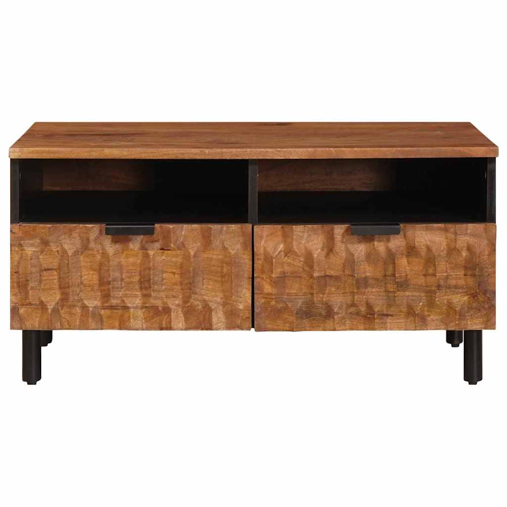 Sofabord med skuffe Brun 80 x 54 x 40 cm Massivt mangotræ
