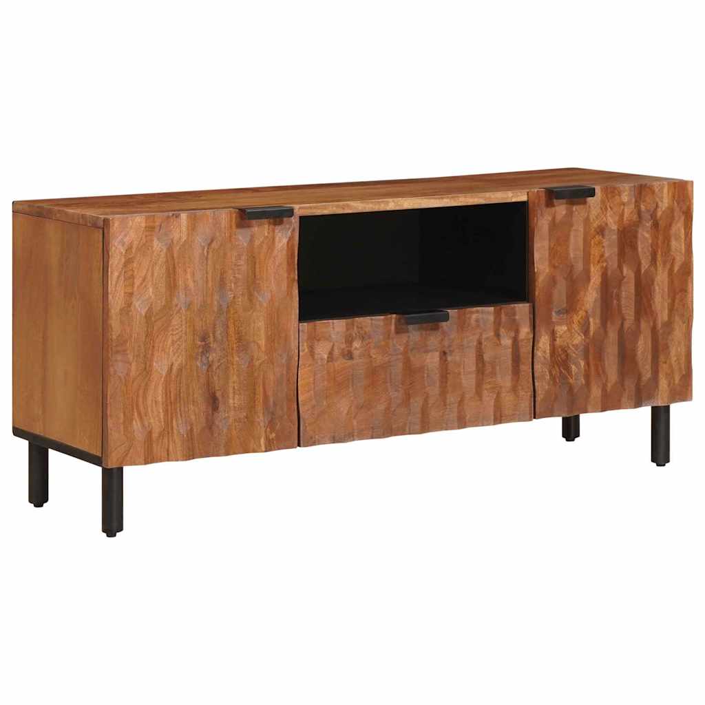 TV-skab Acacia Brun Finish 105 x 33 x 46 cm Massivt mangotræ