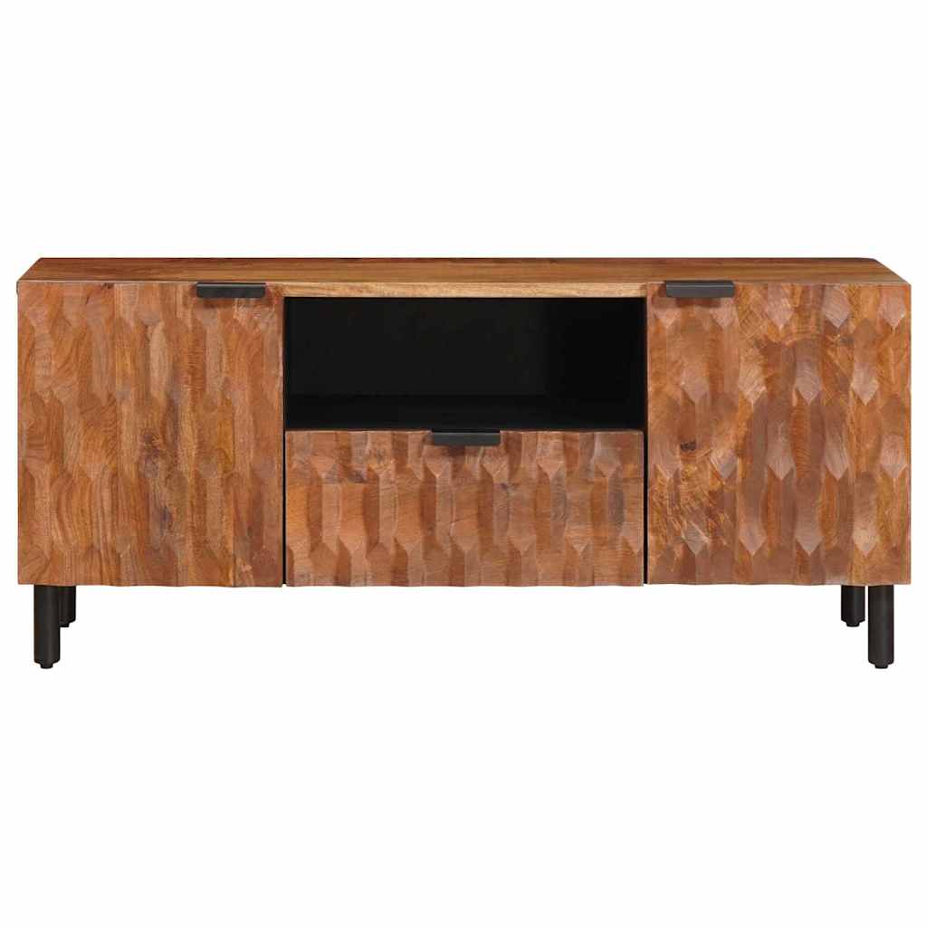 TV-skab Acacia Brun Finish 105 x 33 x 46 cm Massivt mangotræ