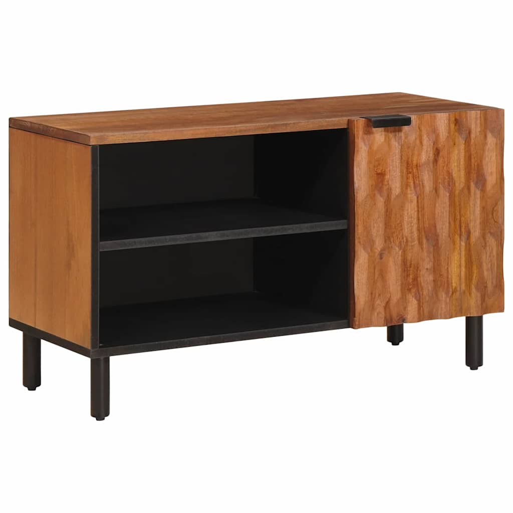 TV-skab Acacia Brun Finish 80 x 33 x 46 cm Massivt mangotræ