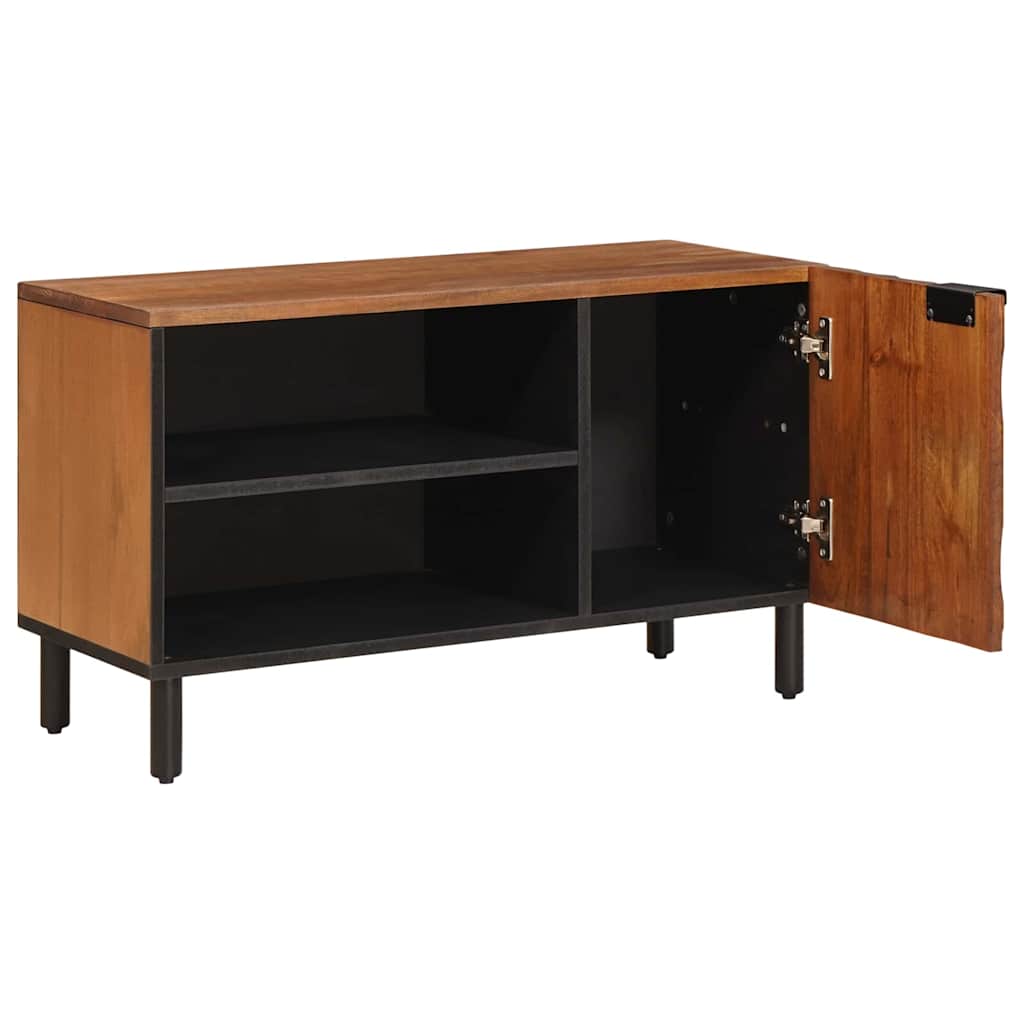 TV-skab Acacia Brun Finish 80 x 33 x 46 cm Massivt mangotræ