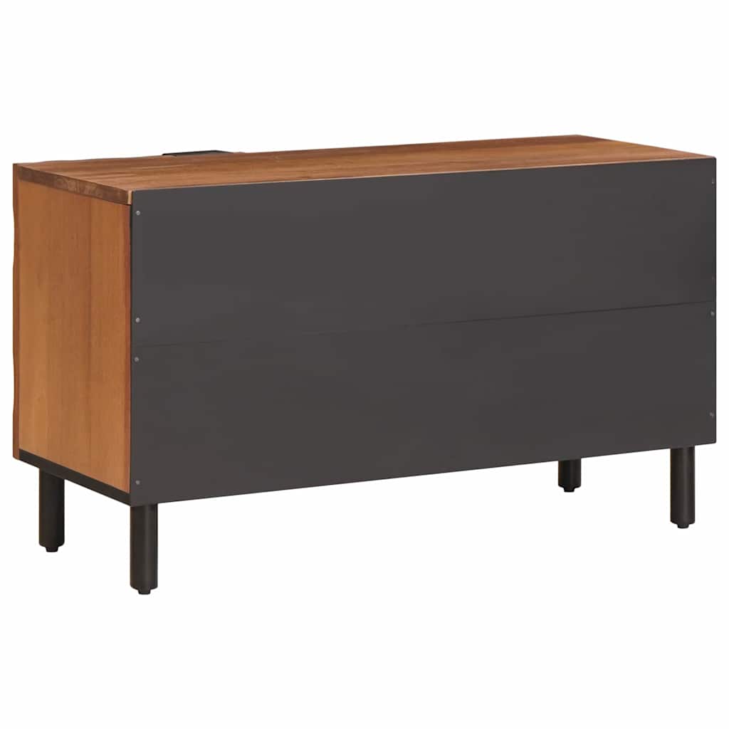 TV-skab Acacia Brun Finish 80 x 33 x 46 cm Massivt mangotræ