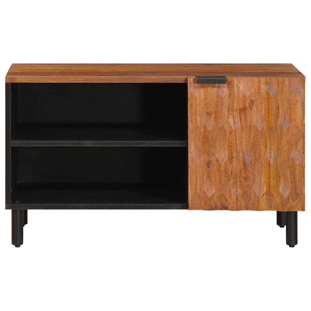 TV-skab Acacia Brun Finish 80 x 33 x 46 cm Massivt mangotræ