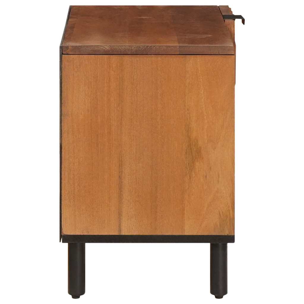 TV-skab Acacia Brun Finish 80 x 33 x 46 cm Massivt mangotræ