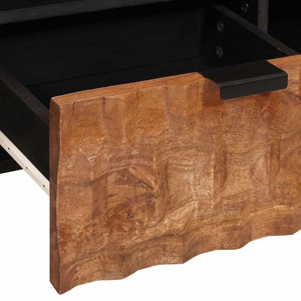 TV-skab Acacia Brun Finish 100 x 33 x 46 cm Massivt mangotræ