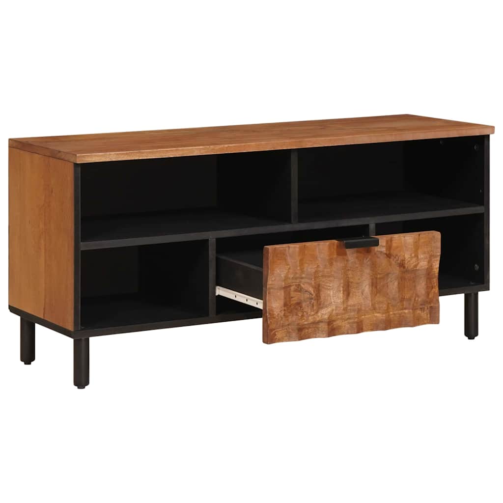 TV-skab Acacia Brun Finish 100 x 33 x 46 cm Massivt mangotræ