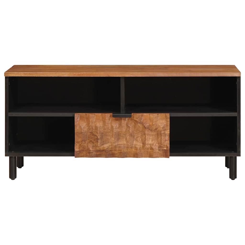 TV-skab Acacia Brun Finish 100 x 33 x 46 cm Massivt mangotræ