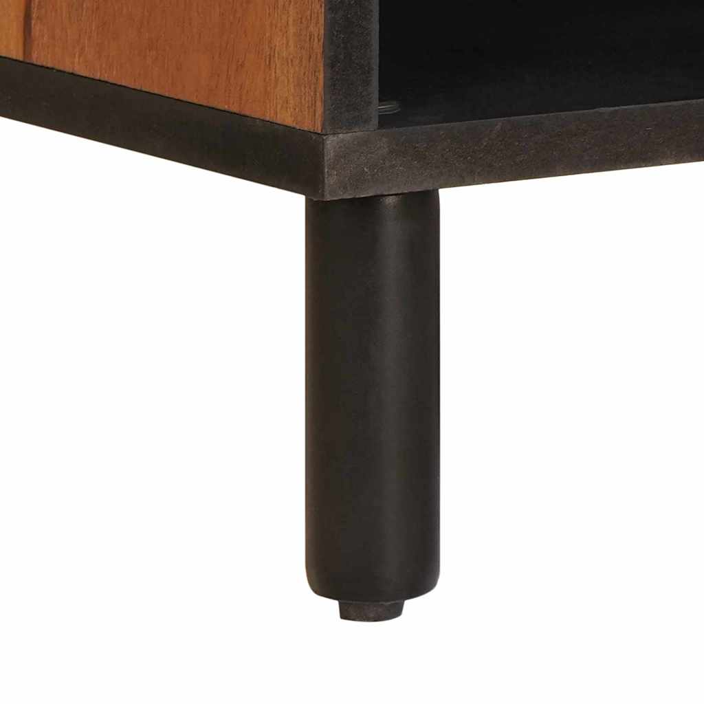 TV-skab Acacia Brun Finish 80 x 33 x 46 cm Massivt mangotræ