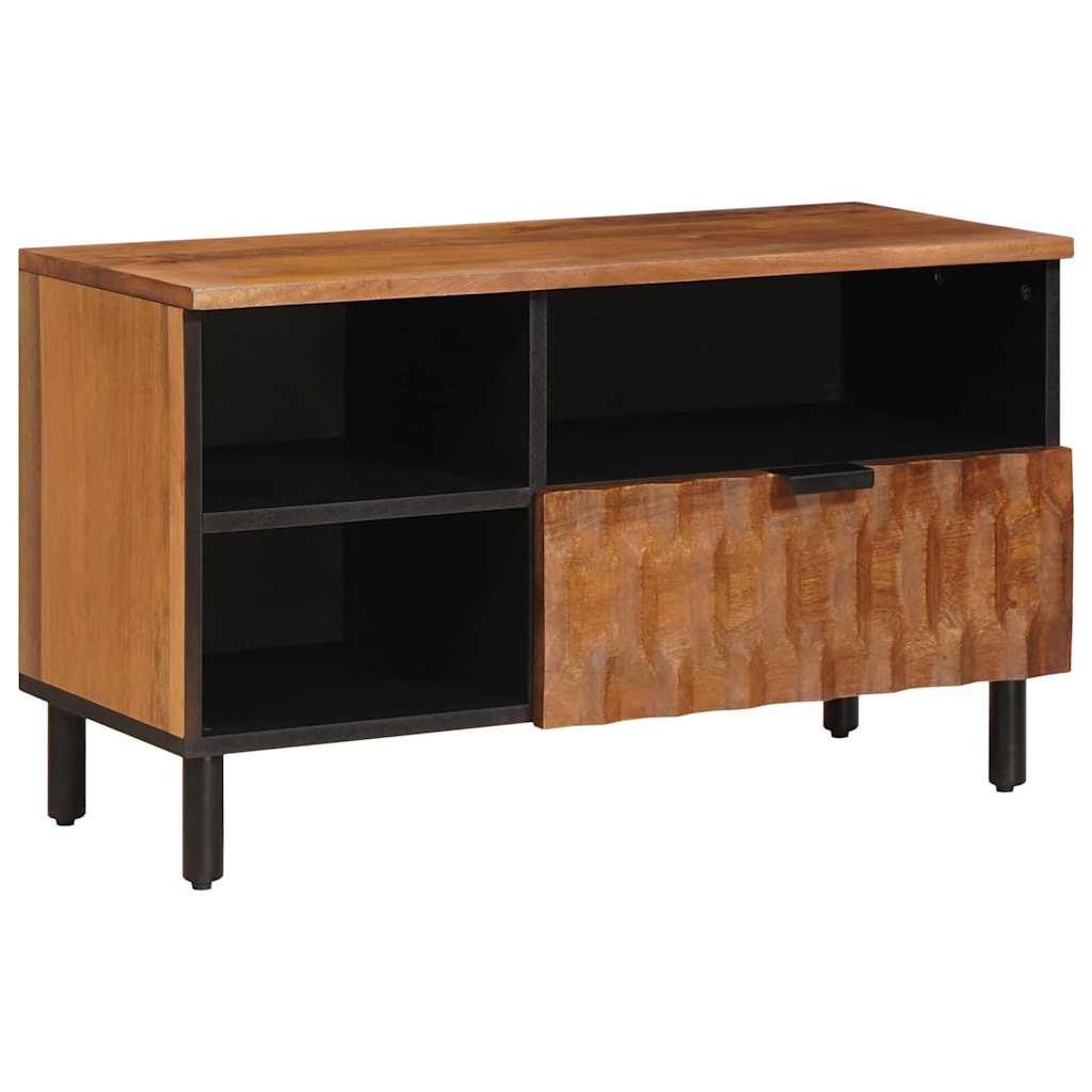 TV-skab Acacia Brun Finish 80 x 33 x 46 cm Massivt mangotræ